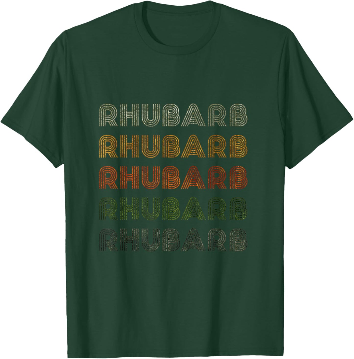 Love Heart Rhubarb Grunge Vintage Style Black Rhubarb T-Shirt - T-Shirt | Forest