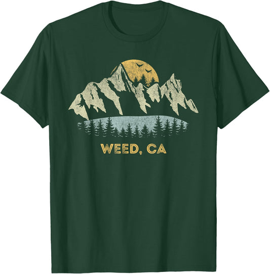 Weed California Mountain Sunset Sunrise CA T-Shirt - T-Shirt | Forest