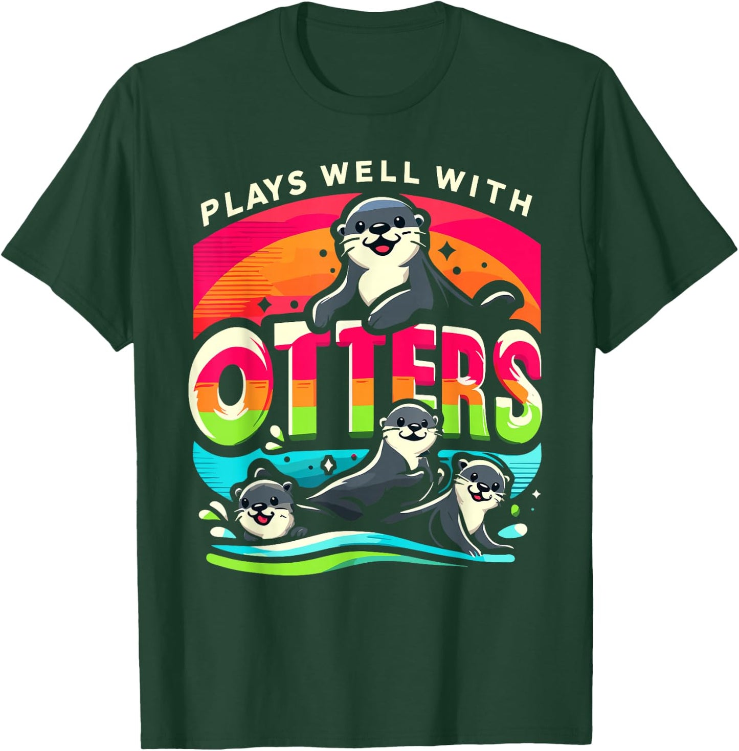 Plays Well With Otters Shirt Big Pun Shirt Otter T-Shirt - T-Shirt | Forest