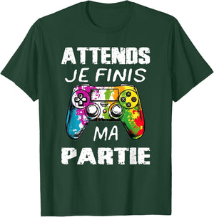 Funny Games Women and Men, Video Game Boys Child, Multicoloured, S, Short Sleeve, V-Neck, 100% Cotton, Imported, Unique Graphic, Gaming, Small T-Shirt - T-Shirt | Forest