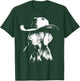Weimaraner Cowboy Dog with Straw Vintage Art Pet Hunting T-Shirt - T-Shirt | Forest