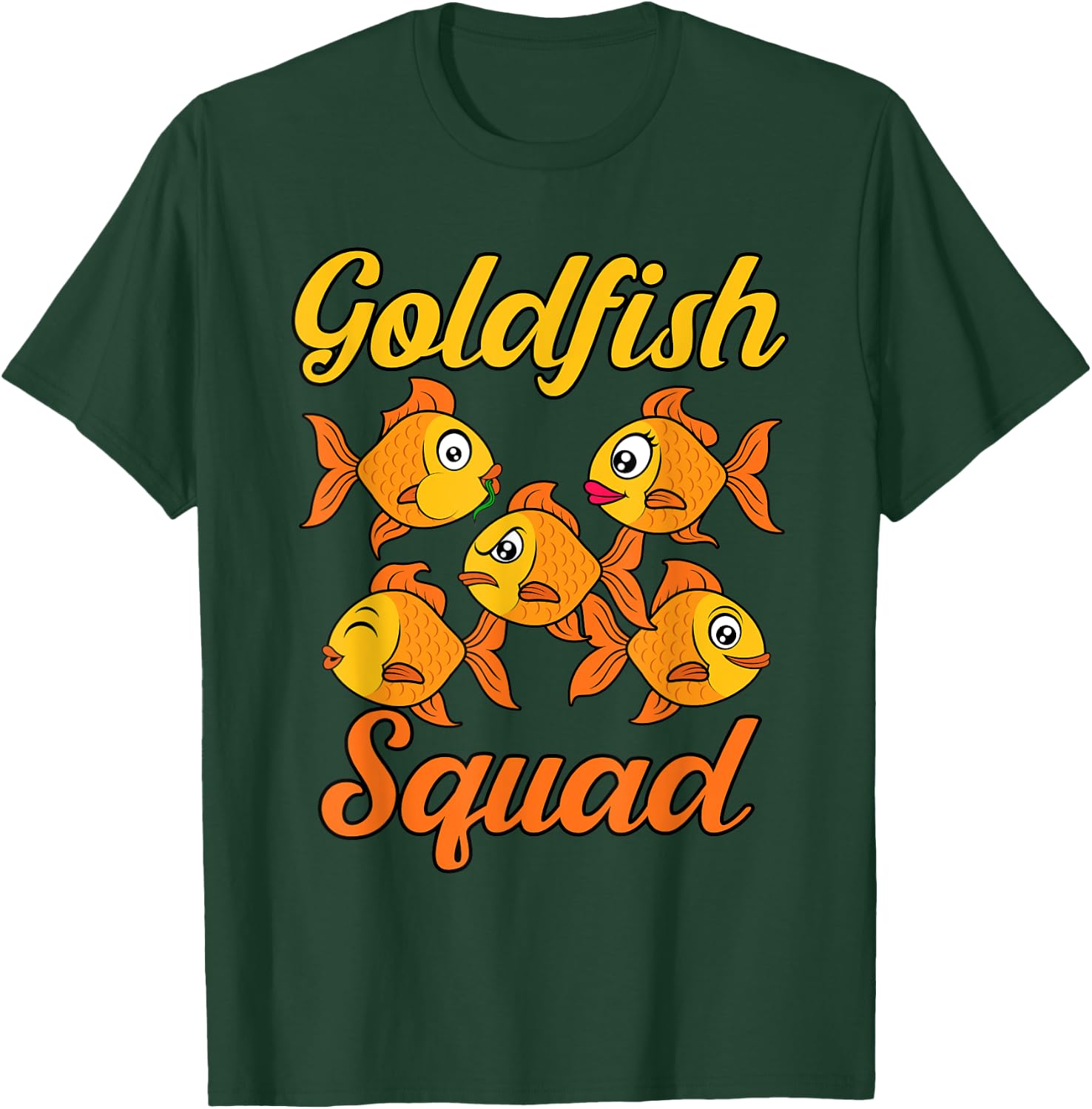 Goldfish Squad Cute Baby Goldfish Hobby T-Shirt - T-Shirt | Forest