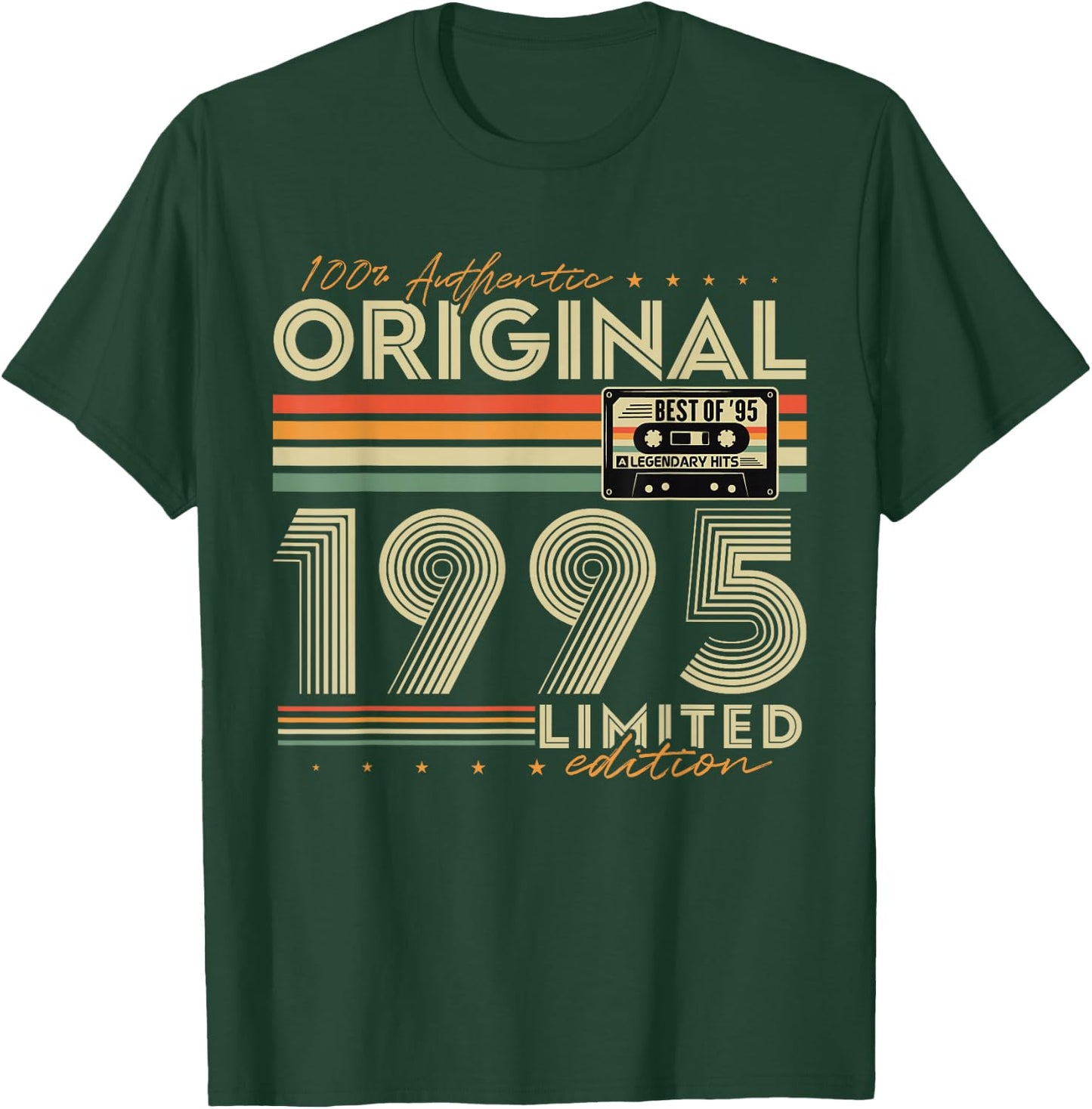 Original 1995 Vintage Gift 30th Birthday Man Woman , Black, S T-Shirt - T-Shirt | Forest