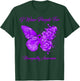 Butterfly I Wear Purple For Neuropathy Awareness T-Shirt - T-Shirt | Forest
