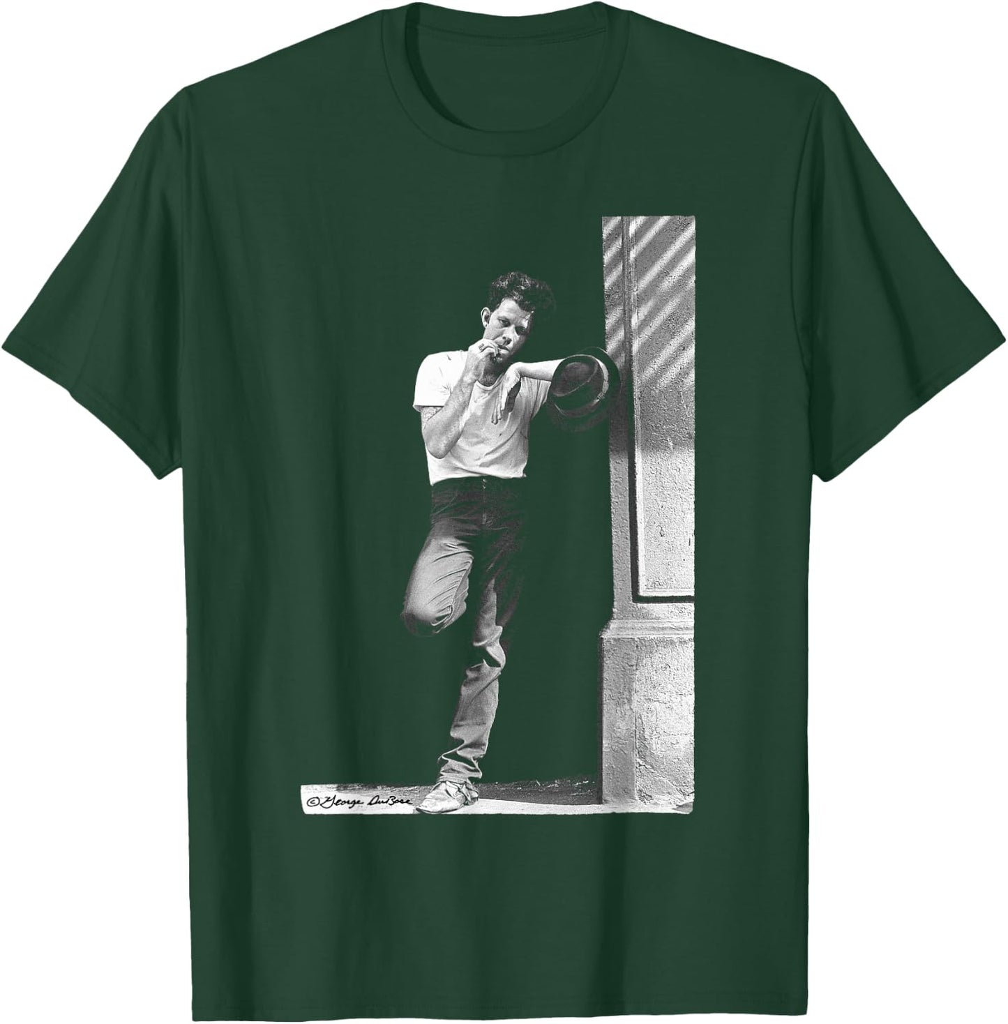 Tom Waits Portrait in Street by George DuBose T-Shirt - T-Shirt | Forest