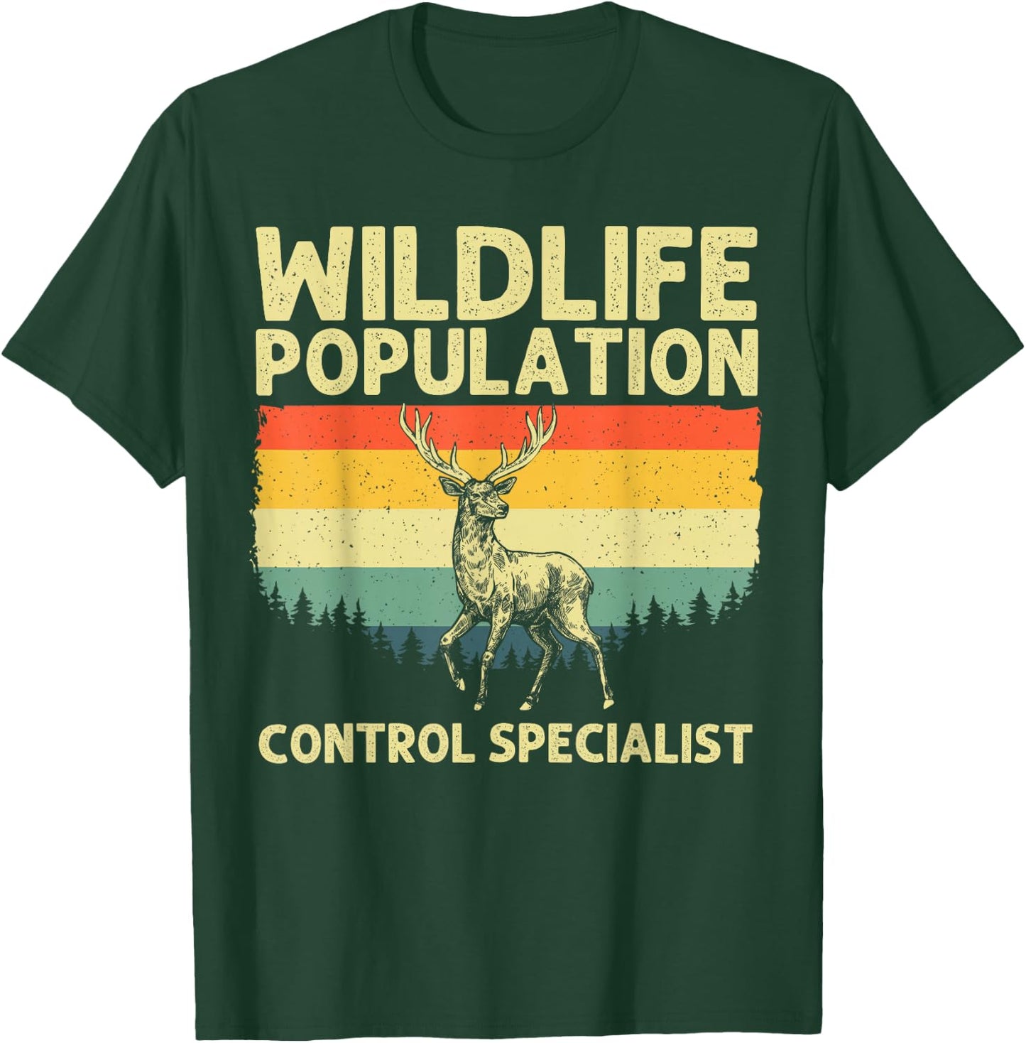 Deer Hunting Art Women Wildlife Hunter Deer Hunting T-Shirt - T-Shirt | Forest
