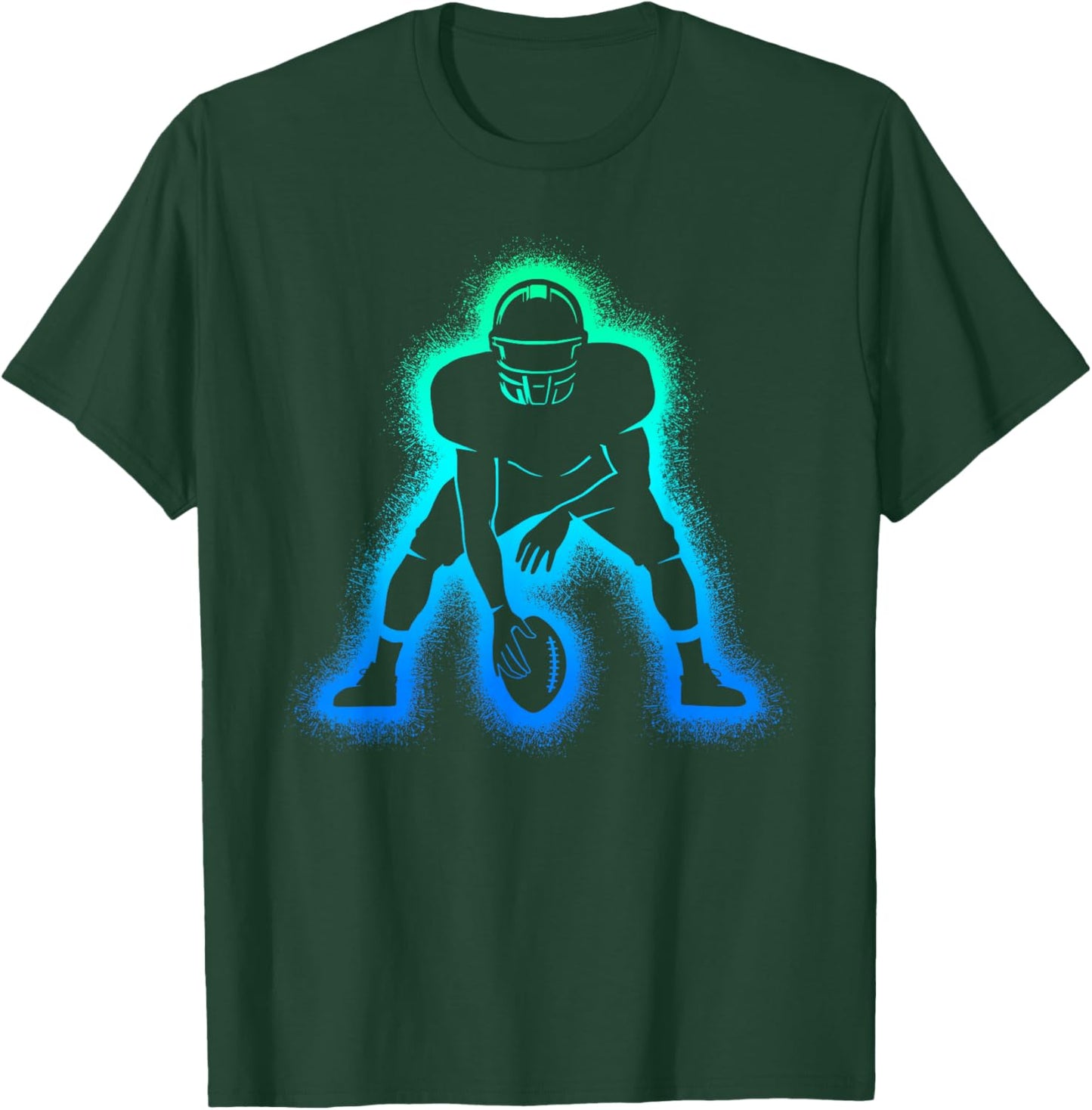 American Football Men's Children's Boys Football T-Shirt - T-Shirt | Forest