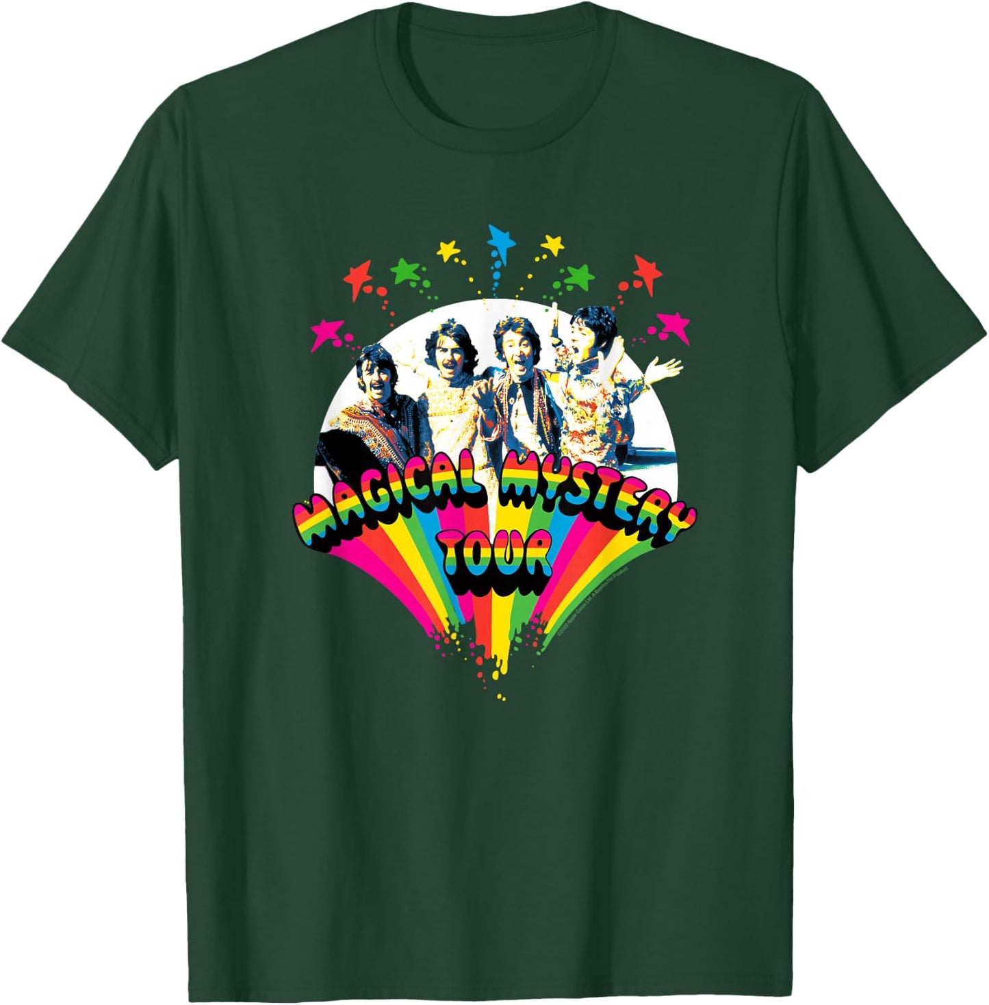 The Beatles - Magical Mystery Tour with band members, Black, S T-Shirt - T-Shirt | Forest