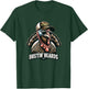 Bustin' Beards Turkey Hunting Tom With Camo Hat & Sunglasses T-Shirt - T-Shirt | Forest