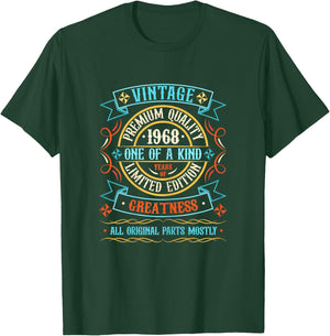 Vintage 1968 T Shirts Retro Funny 1968 Birthday T-Shirt - T-Shirt | Forest