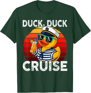 Cruising Ducks Duck Duck Cruise Family Vacation Rubber Duck T-Shirt - T-Shirt | Forest