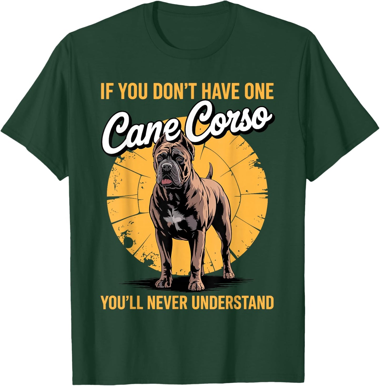 Funny Cane Corso Design Women Italian Mastiff Lover T-Shirt - T-Shirt | Forest