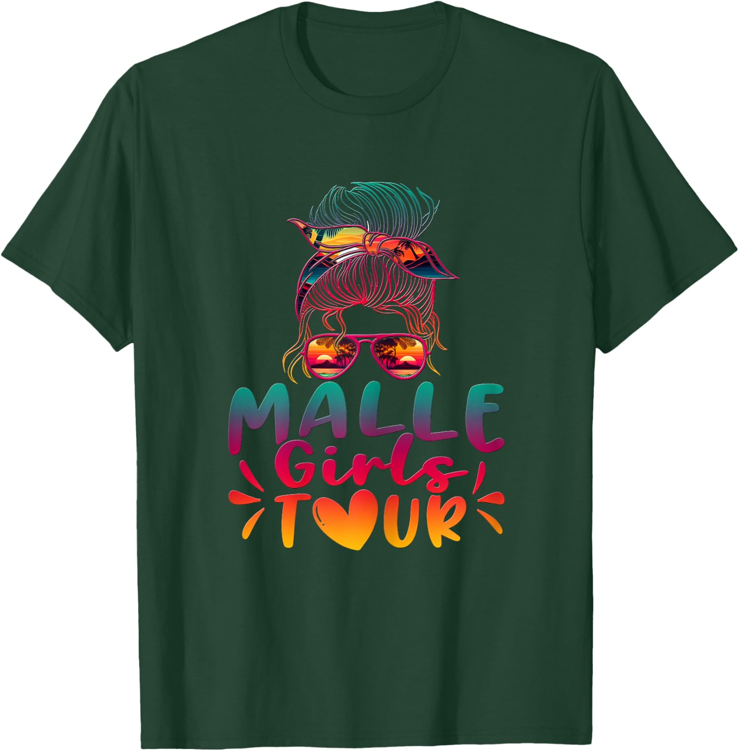 Damen Malle Girls Tour Mädelsabend Mallorca Party Urlaub T-Shirt - T-Shirt | Forest