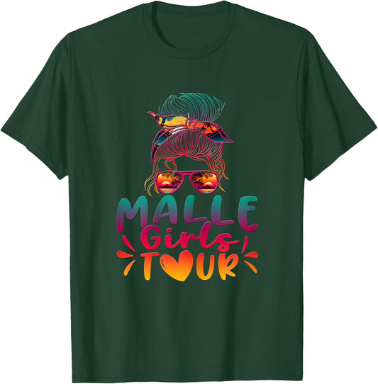 Damen Malle Girls Tour Mädelsabend Mallorca Party Urlaub T-Shirt - T-Shirt | Forest