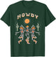 Howdy Cowboy Skeleton Dancing Country Western Halloween T-Shirt - T-Shirt | Forest