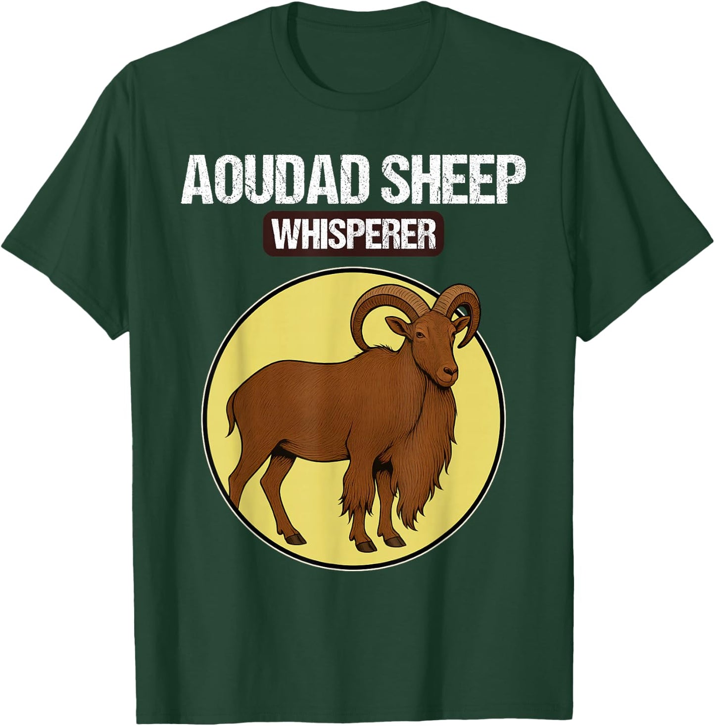 Aoudad Sheep Whisperer Aoudad Sheep T-Shirt - T-Shirt | Forest