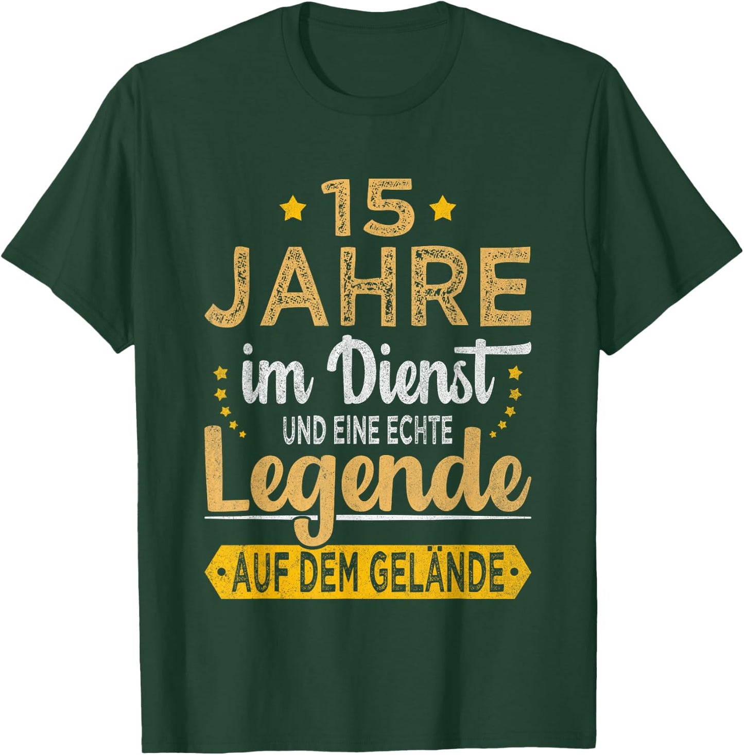 15 Jähriges Dienstjubiläum Arbeitsjubiläum Firmenjubiläum T-Shirt - T-Shirt | Forest