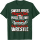 Girl's Wrestling Shirt - Only Tough Girls Wrestle T-Shirt - T-Shirt | Forest