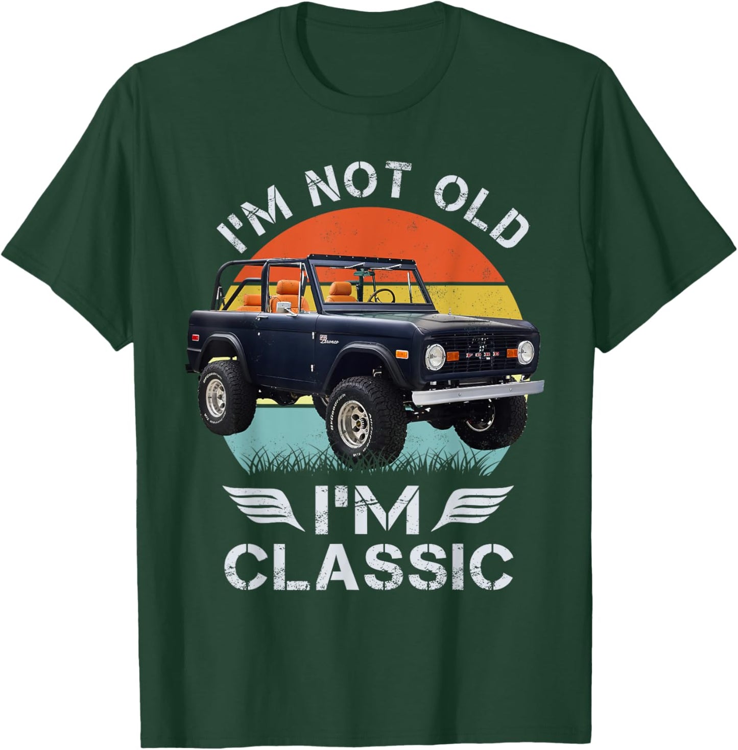 Classic bronco 1972 Matte Navy Blue T-Shirt - T-Shirt | Forest