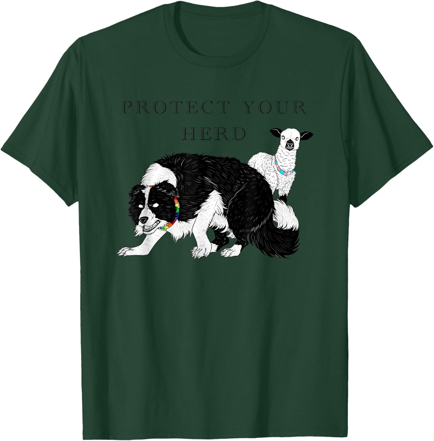 LGB Protect Your Herd Funny Women T-Shirt - T-Shirt | Forest