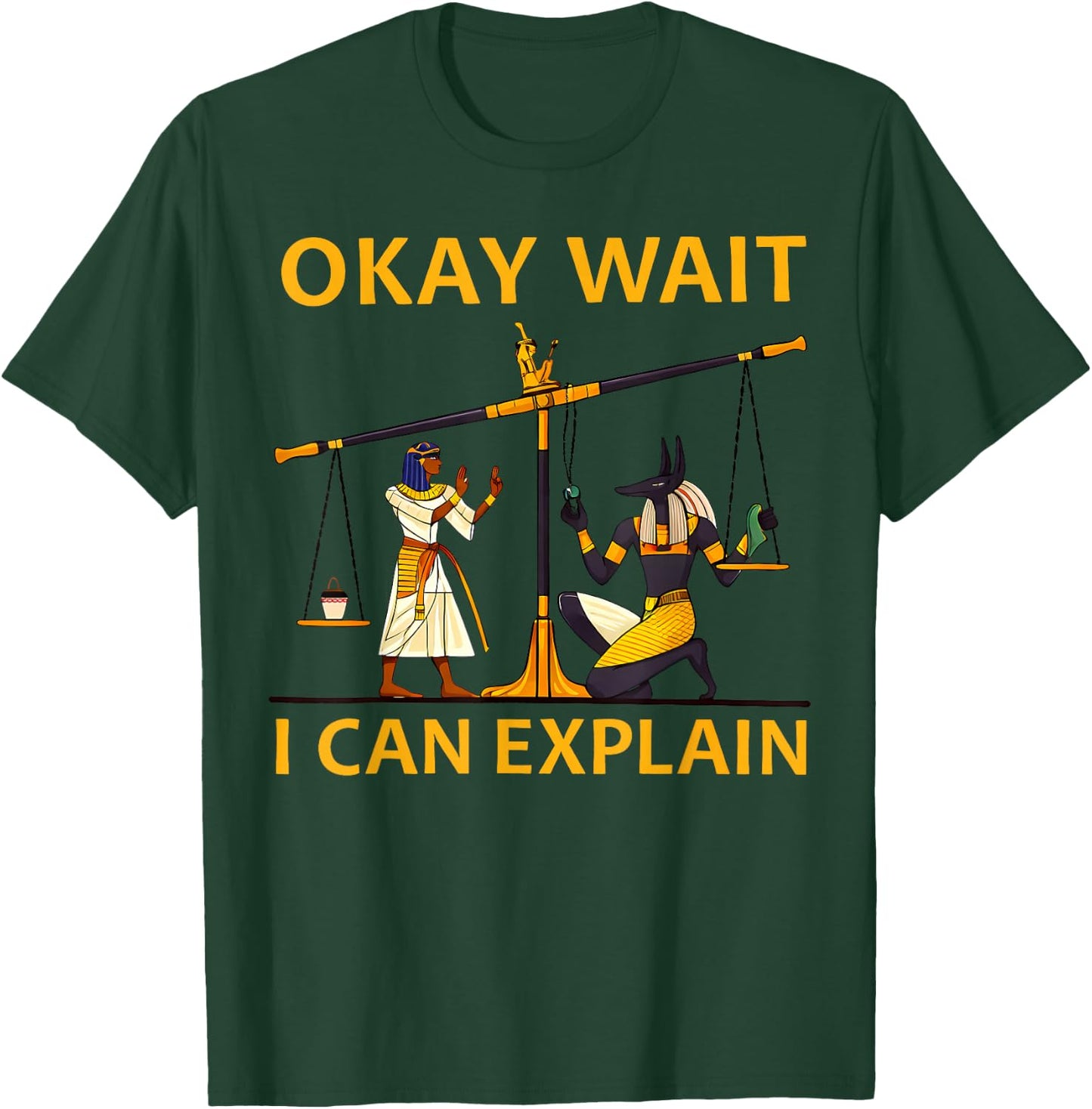 Anubis Egyptian Scale Meme T-Shirt - T-Shirt | Forest