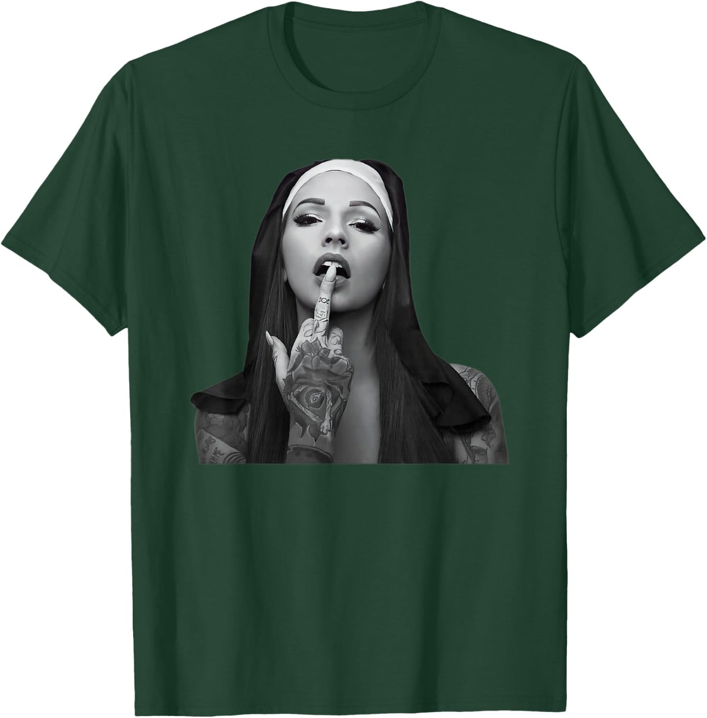Satanic Nun Tattoos Unheilig T-Shirt - T-Shirt | Forest