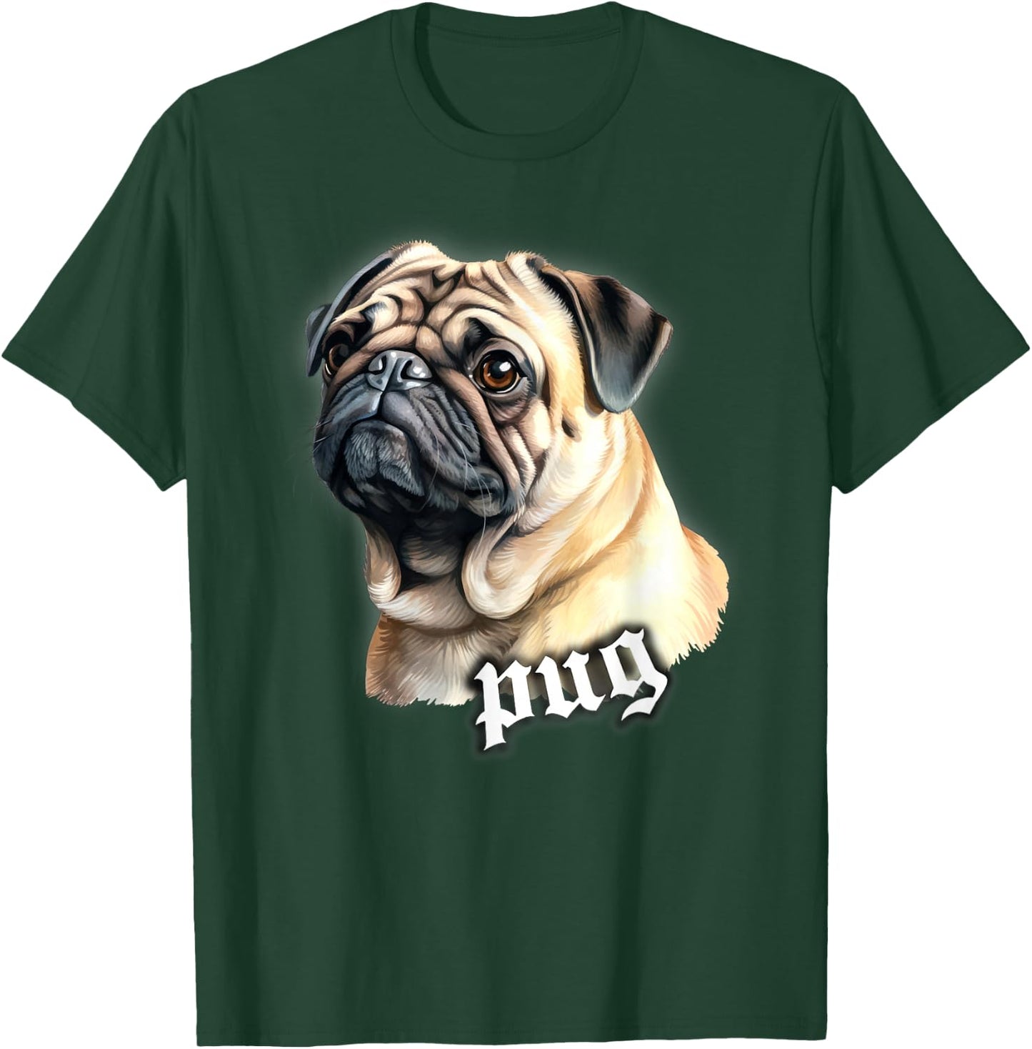 Pug Dog T-Shirt - T-Shirt | Forest