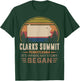 Vintage Clarks Summit Pennsylvania Hometown My Story Began T-Shirt - T-Shirt | Forest