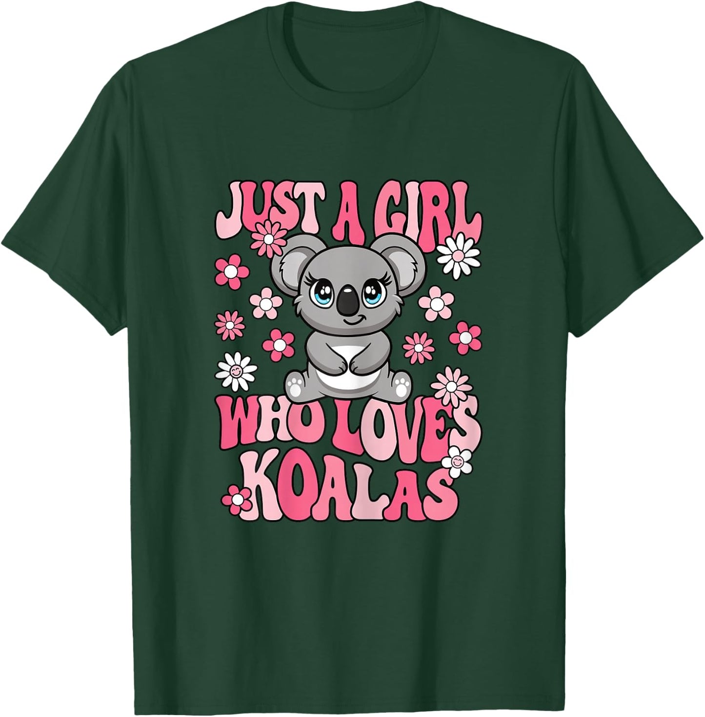 Just A Girl Who Loves Koalas Cute Koala Lover Girls Kids T-Shirt - T-Shirt | Forest