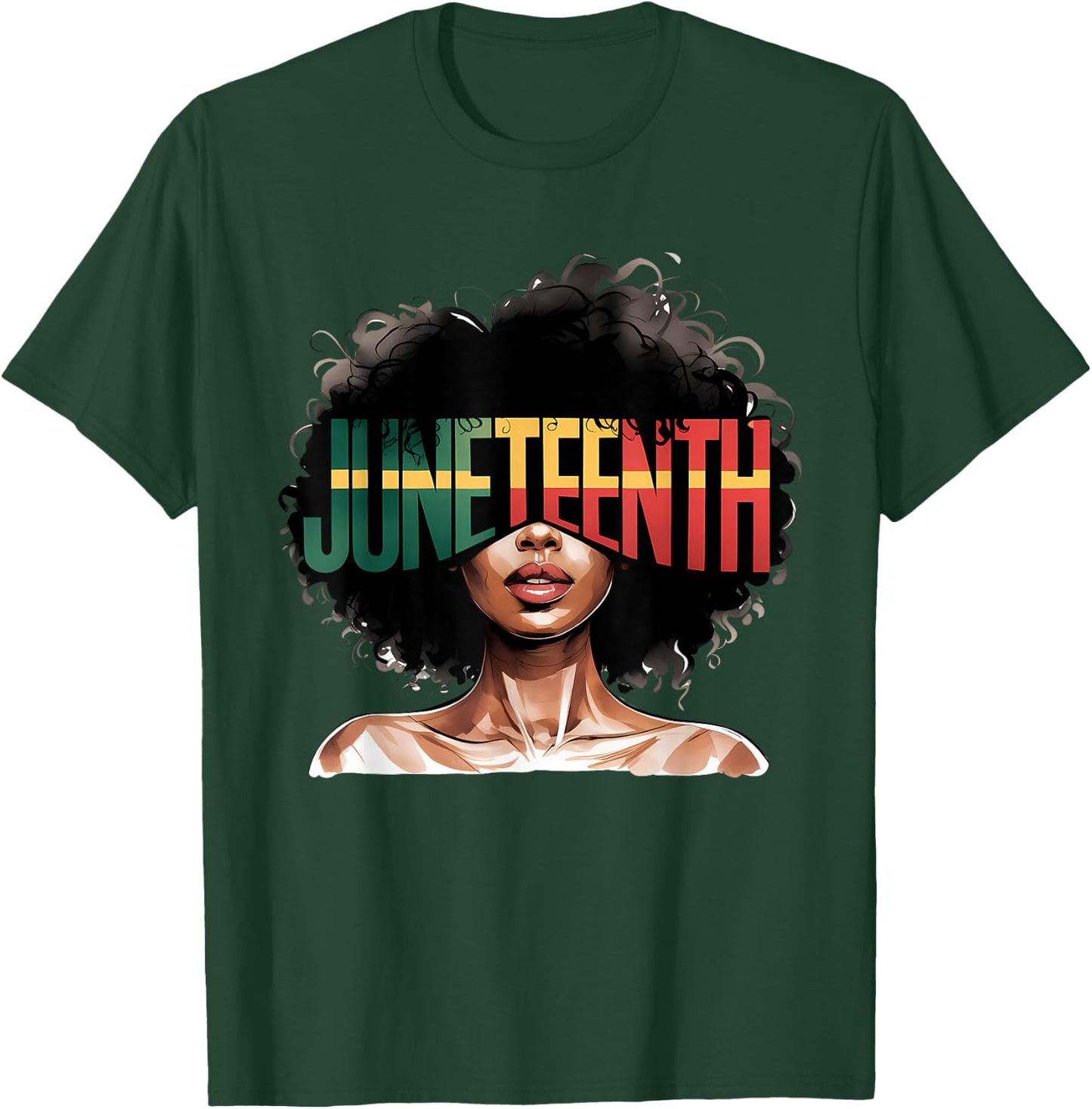 Black History Month African American Juneteenth Women T-Shirt - T-Shirt | Forest