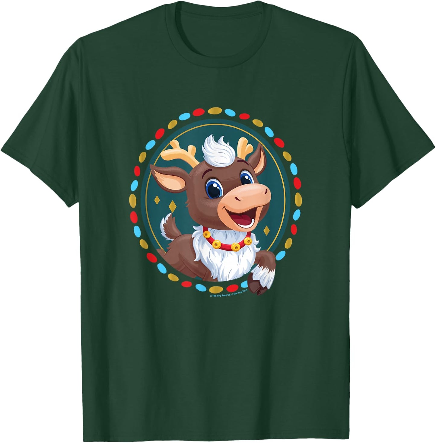 Reindeer in Here Christmas Blizzard Holiday Framed Portrait T-Shirt - T-Shirt | Forest