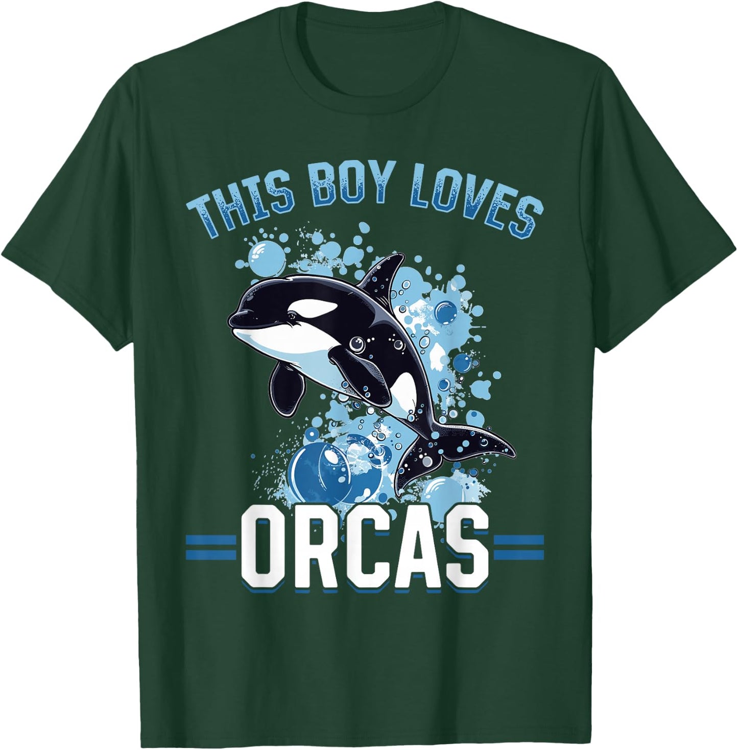 Funny Orca Animal This Boy Loves Orcas T-Shirt - T-Shirt | Forest