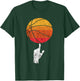 Basketball Playing Basketball Sports Vintage Retro Sunset T-Shirt - T-Shirt | Forest