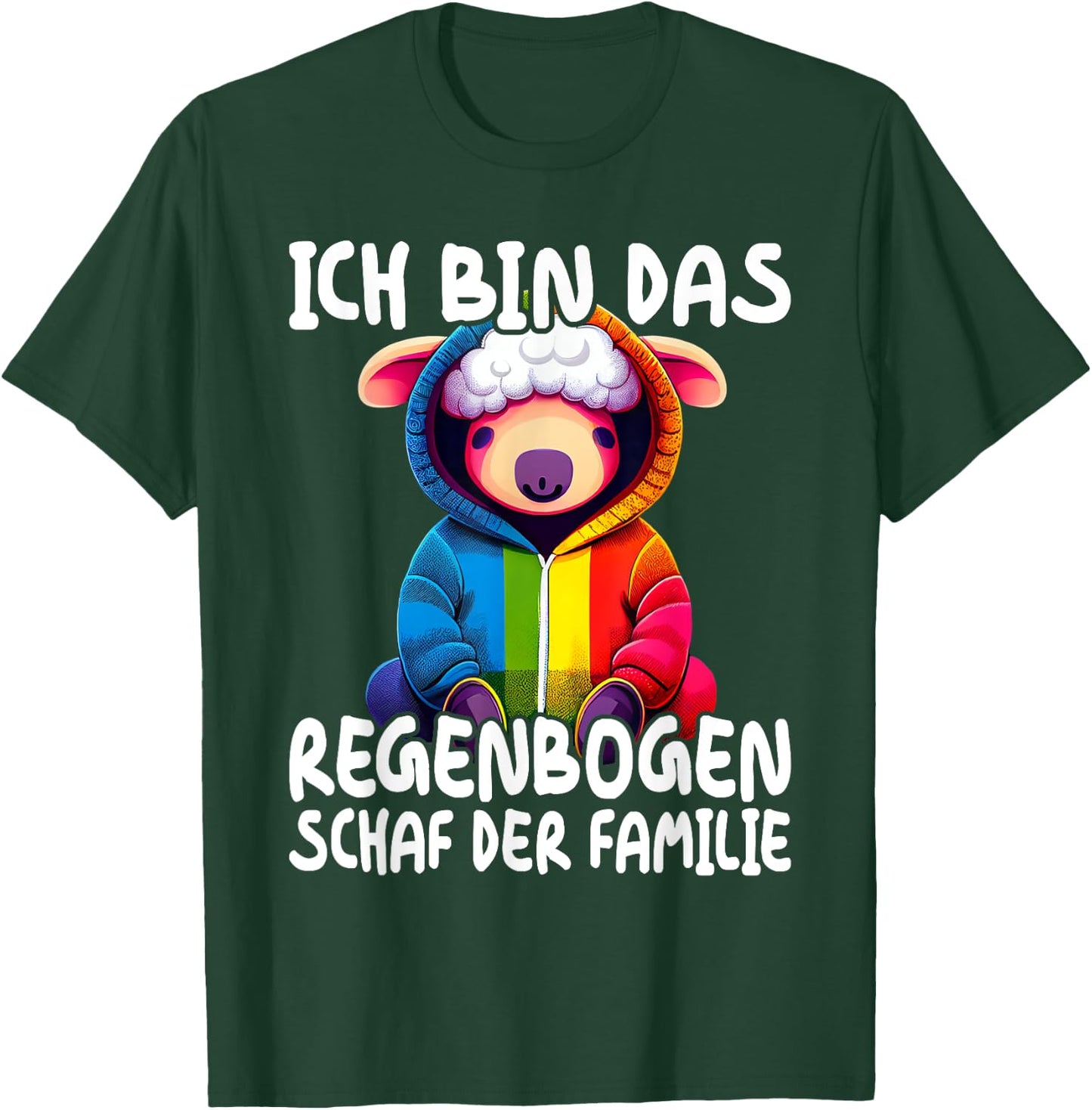 LGBT Regenbogen Schaf Gay CSD Bisexual Pride LGBTQ T-Shirt - T-Shirt | Forest