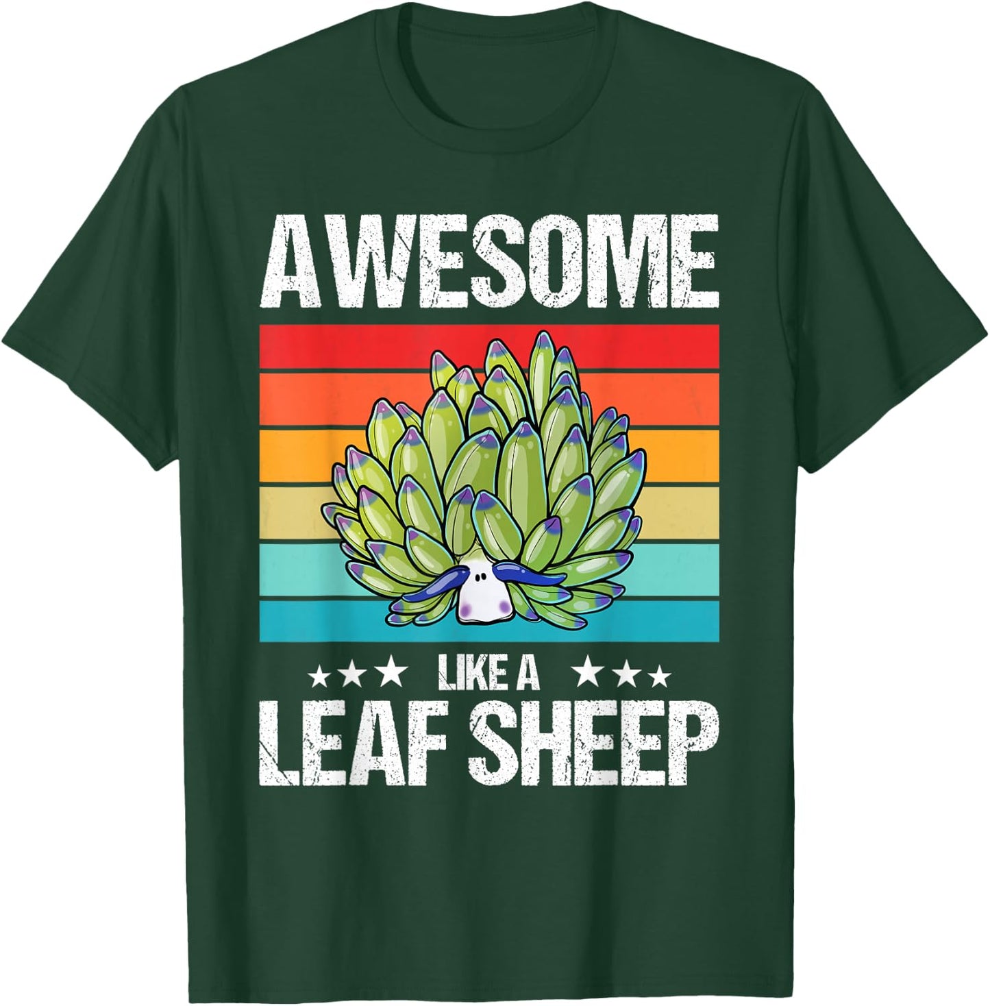 Costasiella kuroshimae Nudibranch Leaf Sheep T-Shirt - T-Shirt | Forest
