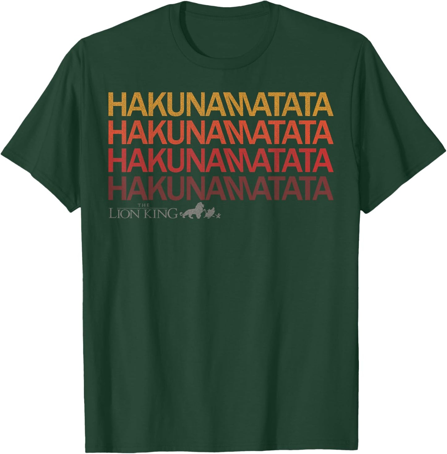 Disney Lion King Hakuna Matata Sunset Colors Graphic T-Shirt - T-Shirt | Forest