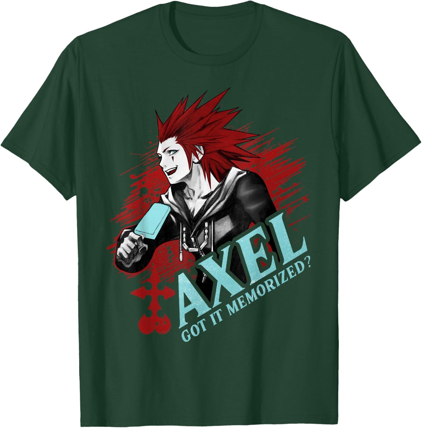 Disney Kingdom Hearts Axel Got It Memorized T-Shirt - T-Shirt | Forest