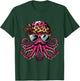 Octopus Wearing Leopard Print Scarf Cute Sunglasses Shades T-Shirt - T-Shirt | Forest