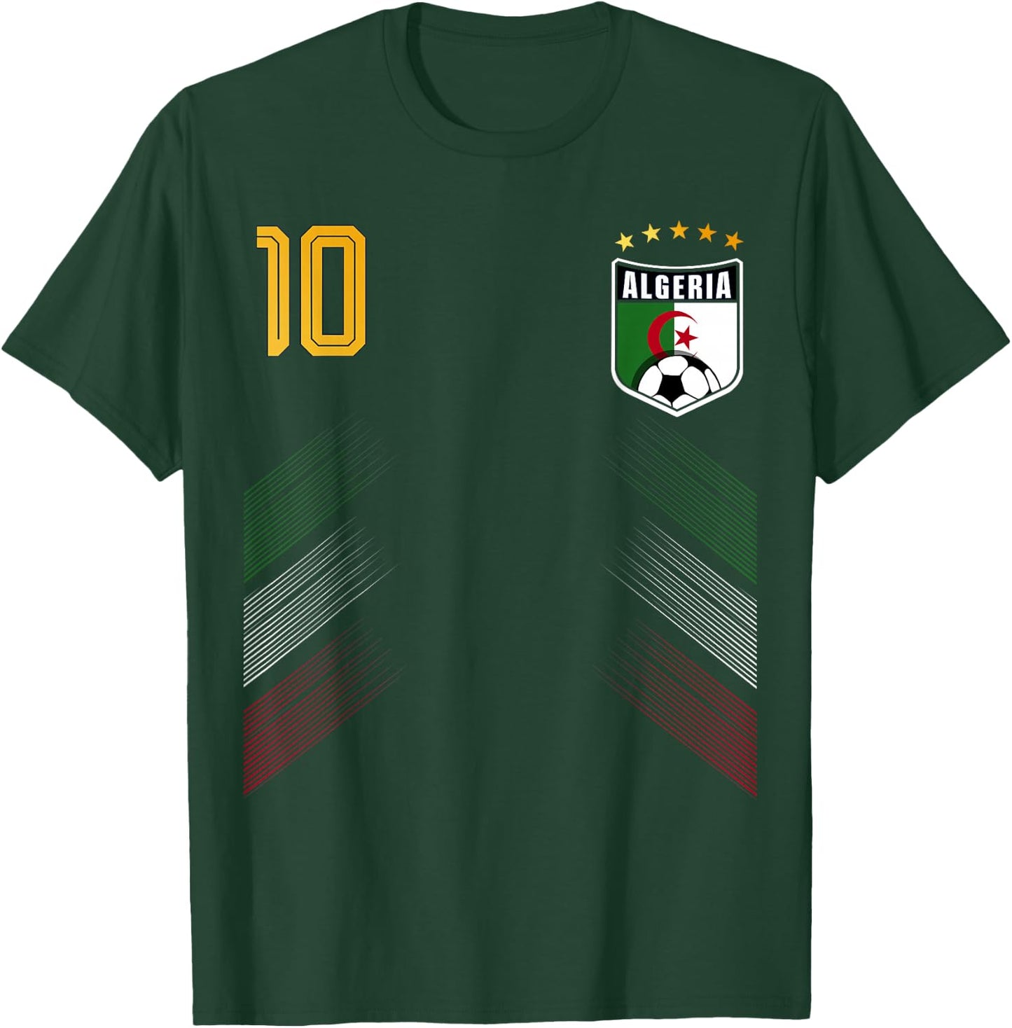 Retro Algeria Flag Algerian Pride Lovers T-Shirt - T-Shirt | Forest