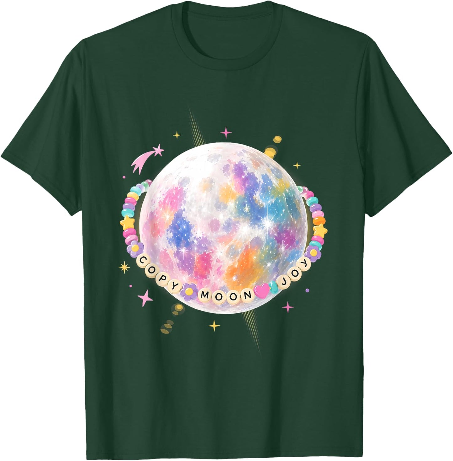 Copy Moon Joy Artemis II Space Quote T-Shirt - T-Shirt | Forest