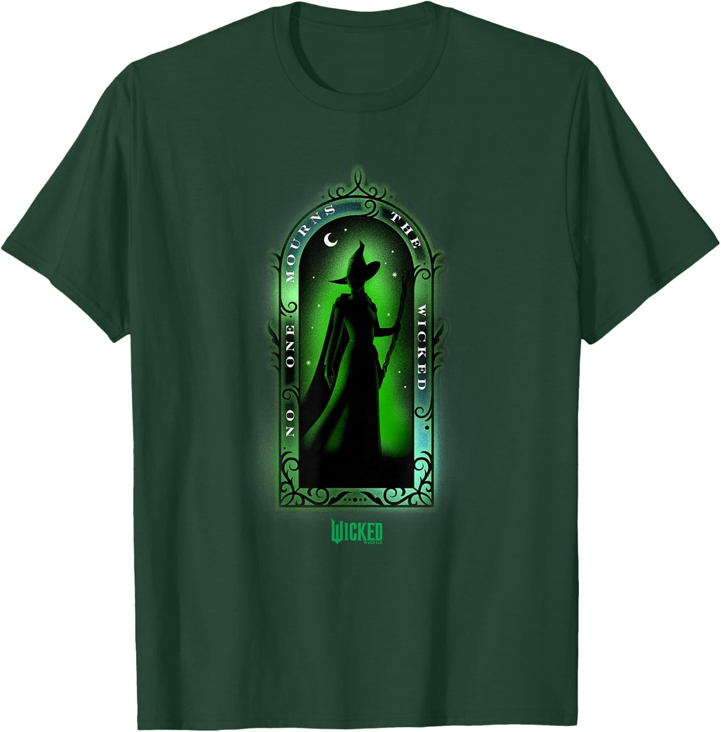 Wicked Elphaba No One Mourns The Wicked , Black, S T-Shirt - T-Shirt | Forest