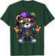 Mardi Gras for Boys Hip Hop Teddy Bear New Orleans T-Shirt - T-Shirt | Forest