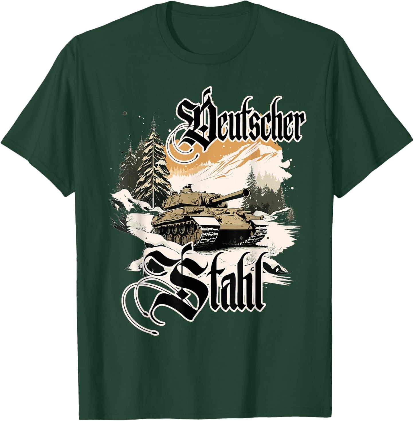 Deutscher Stahl Tiger Panzer 2 WK Panzerfahrer Soldaten T-Shirt - T-Shirt | Forest