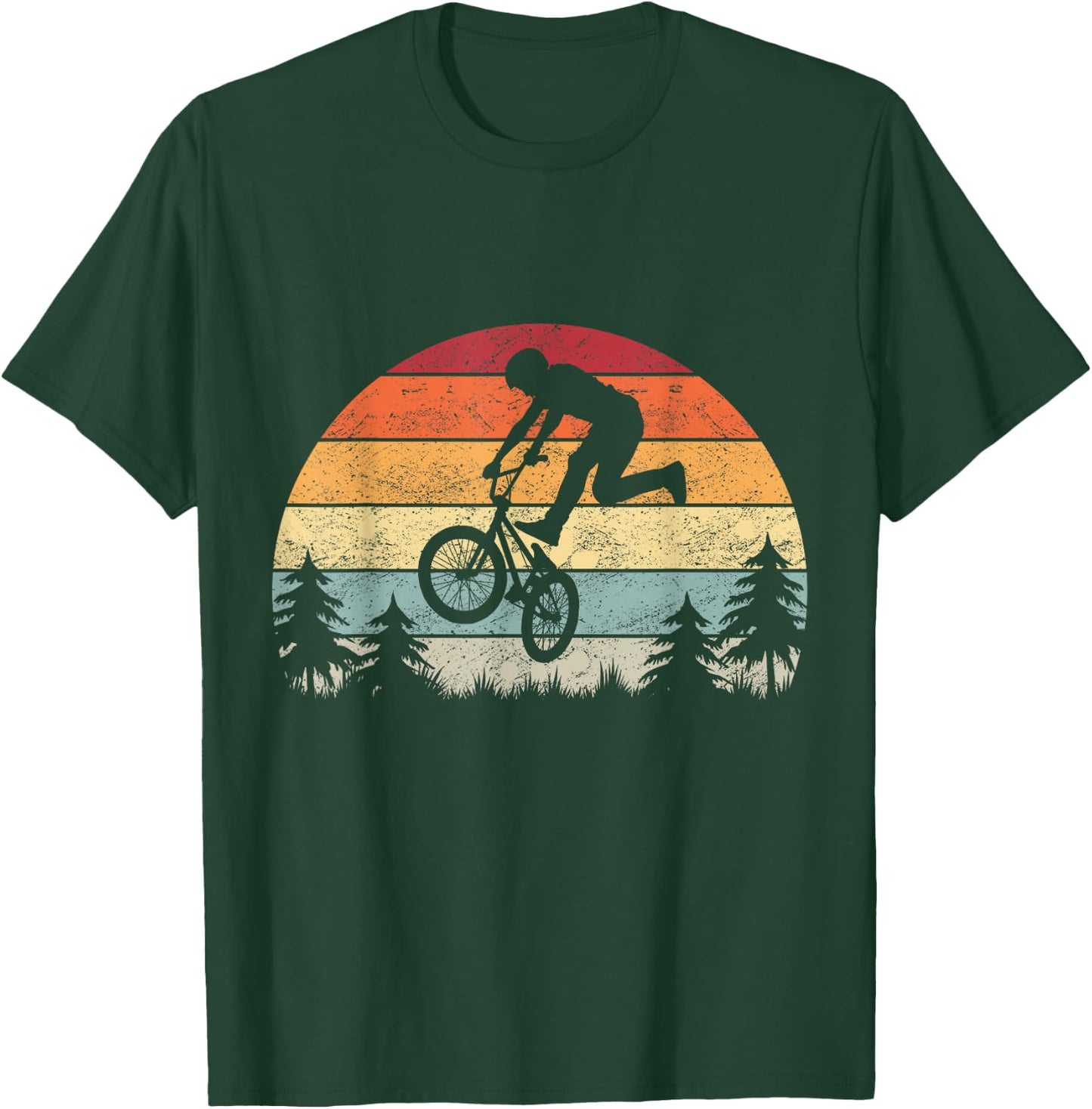 BMX Vintage Bicycle Fans BMX Stunt Boys BMX Accessory , black T-Shirt - T-Shirt | Forest