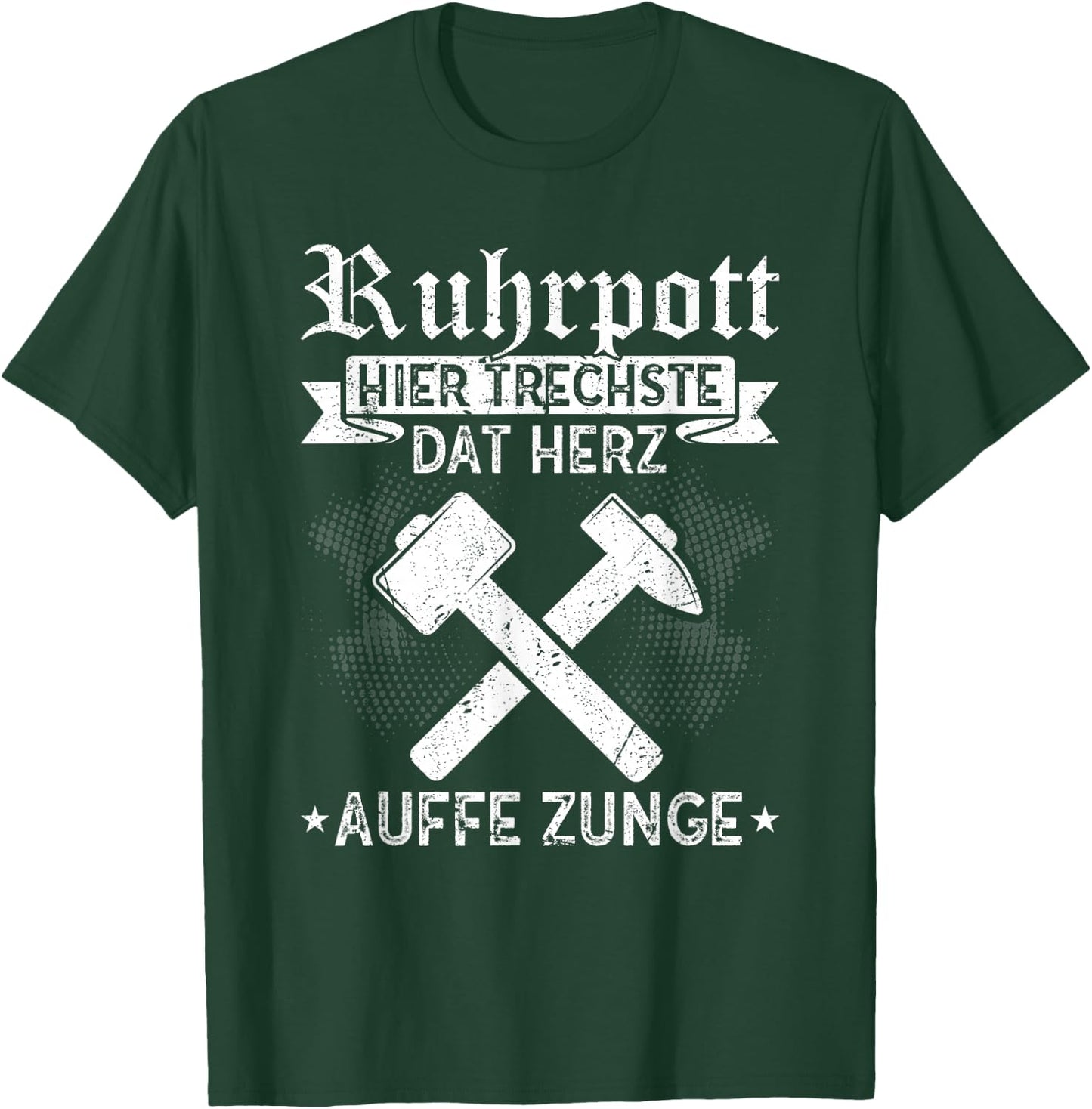 Ruhrpott Heimatliebe Zeche Bergbau Glück Auf Pott , black T-Shirt - T-Shirt | Forest