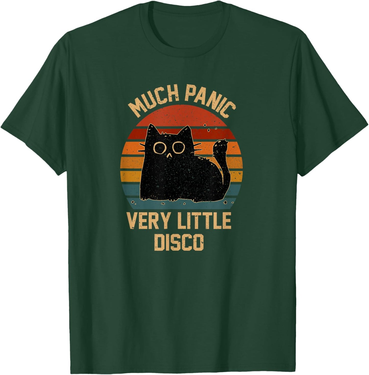 Much Panic Very Little Disco Funny Cat Japanese T-Shirt - T-Shirt | Forest