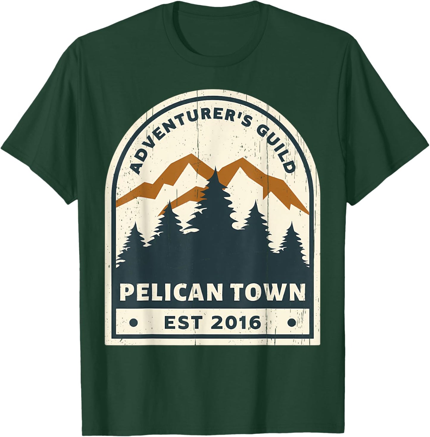 Adventurer Vintage Pelican Town 2016 Mountain Hiking T-Shirt - T-Shirt | Forest
