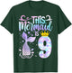 Mermaid 9th Birthday 9 Year Old Girl Nine Yrs Happy Bday T-Shirt - T-Shirt | Forest