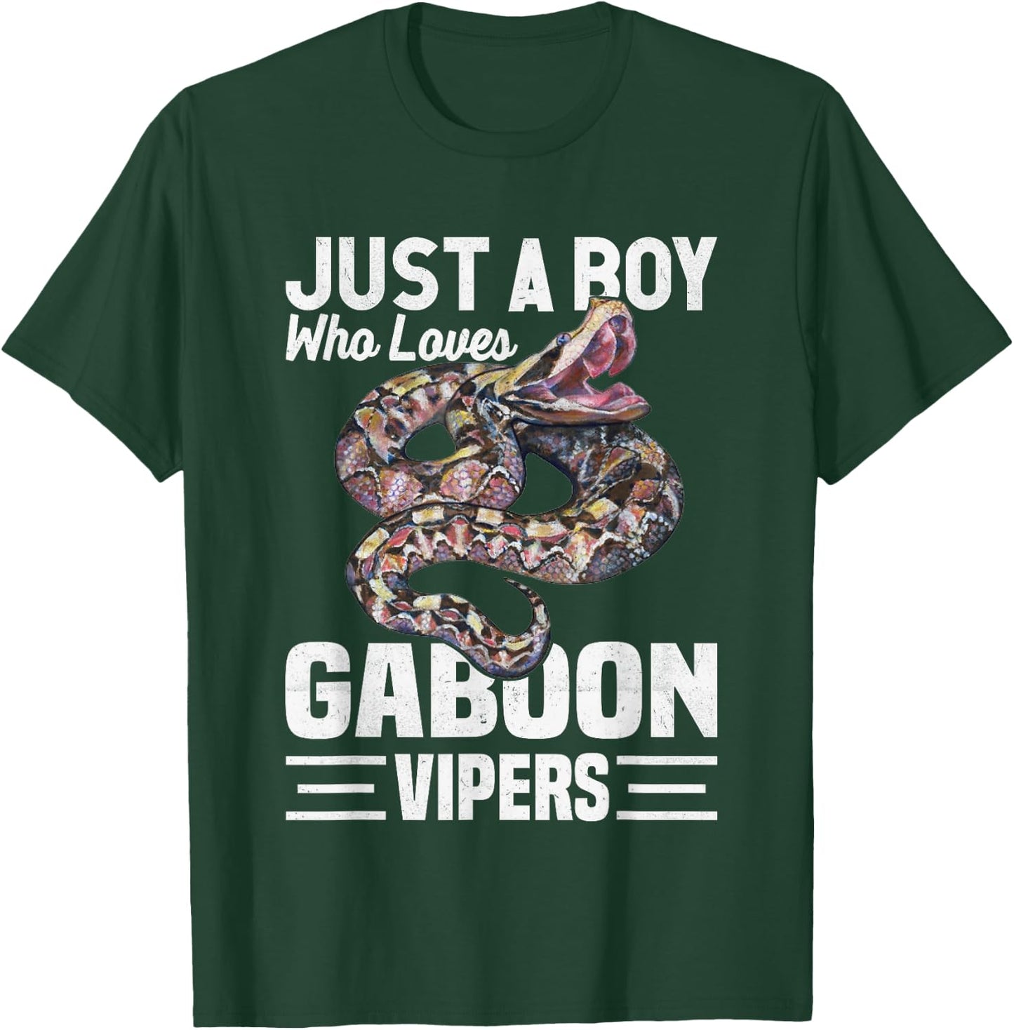 Just A Boy Who Loves Gaboon Vipers Snake Owner T-Shirt - T-Shirt | Forest