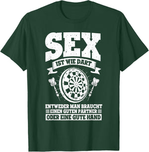 Dartspieler Sex Ist Wie Dart Guten Partner Oder Gute Hand , black T-Shirt - T-Shirt | Forest